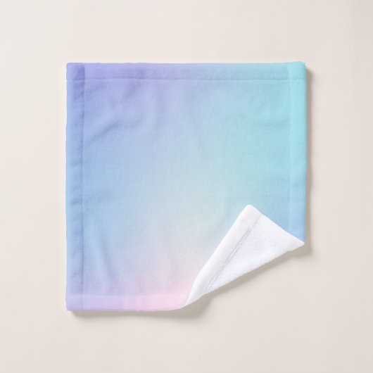 Kleurrijk, roze en blauw bad handdoek (Wasdoekje)