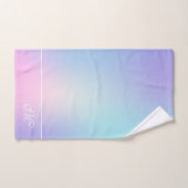 Kleurrijk, roze en blauw bad handdoek (Handdoek)