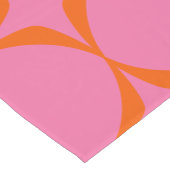 Kleurrijk roze en Oranje roerpatroon Korte Tafelloper (Hoek)