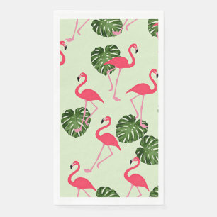 Kleurrijk Roze Flamingo Patroon Servet