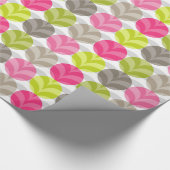 Kleurrijk Roze Groen Bruin Polka Dot Patroon Cadeaupapier (Hoek)