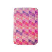 Kleurrijk roze Paarse geometrische driehoeken Ontw Badmat (Voorkant Verticaal)