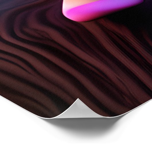 Kleurrijk Roze Pixie Fairy Kindermuur Poster (Hoek)