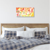 Kleurrijk roze roodgeel groen modern Abstract Canvas Afdruk (Insitu (Slaapkamer))