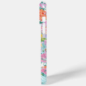 Kleurrijk Roze Tuin Met Monogram Case-Mate iPhone Case (Achterkant / Links)