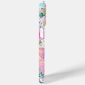 Kleurrijk Roze Tuin Met Monogram Case-Mate iPhone Case (Achterkant / Rechts)