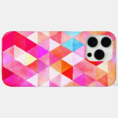 Kleurrijk roze Waterverf driehoekspatroon Case-Mate iPhone Case (Achterkant (horizontaal))