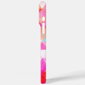 Kleurrijk roze Waterverf driehoekspatroon Case-Mate iPhone Case (Achterkant / Links)