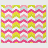 Kleurrijk Roze ZigZag Chevron patroon Cadeaupapier (Vlak)