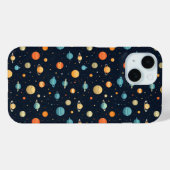 Kleurrijk Ruimte Planeet Patroon Case-Mate iPhone Case (Achterkant (horizontaal))