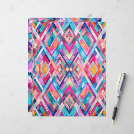 Kleurrijk ruitpatroon abstract plakboek papier