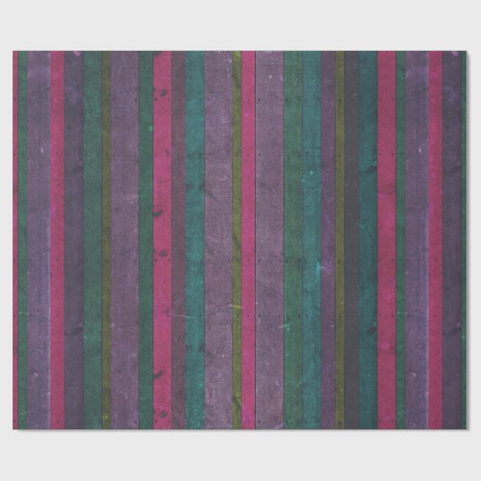 Kleurrijk Rustisch Hout Kijk Roze Blauwgroen Paars Cadeaupapier (Vlak)