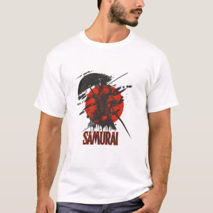 Kleurrijk Samurai Krijger T-Shirt – Japanse Kunst
