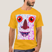 Kleurrijk Scary Ghost T-shirt ontwerp (Voorkant)