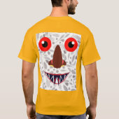 Kleurrijk Scary Ghost T-shirt ontwerp (Achterkant)