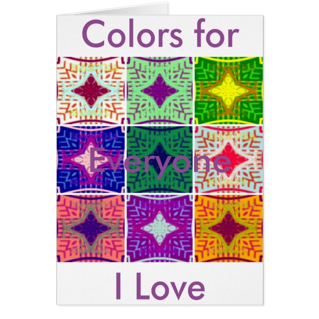 Kleurrijk schaakbord: een sterrenontwerp (Voorkant)