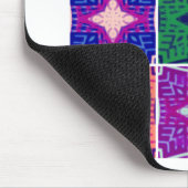Kleurrijk schaakbord: een sterrenontwerp muismat (Hoek)