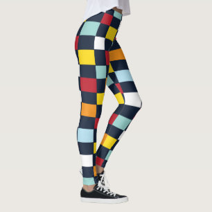 Kleurrijk Schaakbord Leggings