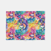 Kleurrijk schapenpatroon fleece deken (Voorkant (Horizontaal))