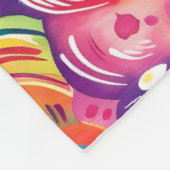 Kleurrijk schapenpatroon fleece deken (Hoek)