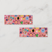 Kleurrijk Schattig Floral verlof Contactkaartje (Voorkant / Achterkant)