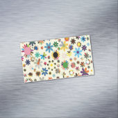 Kleurrijk Schattig Floral verlof Magnetisch Visitekaartje (Voorbeeld)