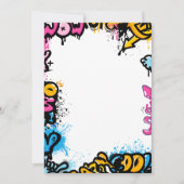 Kleurrijk schattig graffiti lijst, poster of poste feestdagenkaart (Voorkant)