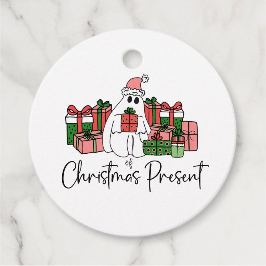 Kleurrijk Schattig Grappig Kerstmis Bedankjes Labels (Voorkant)