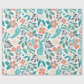 Kleurrijk schattig kist bloesem, weefselpapier cadeaupapier (Vlak)