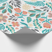 Kleurrijk schattig kist bloesem, weefselpapier cadeaupapier (Hoek)