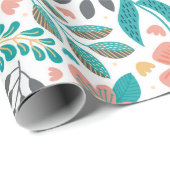 Kleurrijk schattig kist bloesem, weefselpapier cadeaupapier (Rol Hoek)