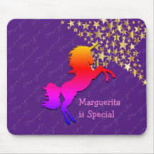 Kleurrijk, schattig UNICORN Aangepast PAARS