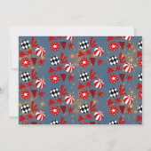 Kleurrijk Schattige Carnaval Circus Foto Verjaarda Kaart (Achterkant)