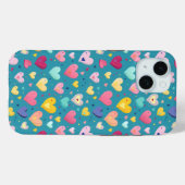 Kleurrijk Schattige hartpatroon Case-Mate iPhone Case (Achterkant (horizontaal))