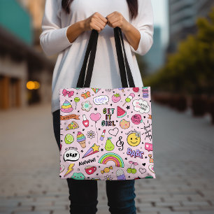 Kleurrijk Schattige Kawai Trendy Stijlvol Inspirer Tote Bag
