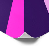 Kleurrijk Schattige strepenpatroon Poster (Hoek)