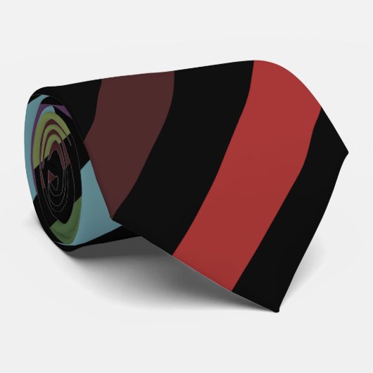 Kleurrijk Schattige strepenpatroon Stropdas (Opgerold)