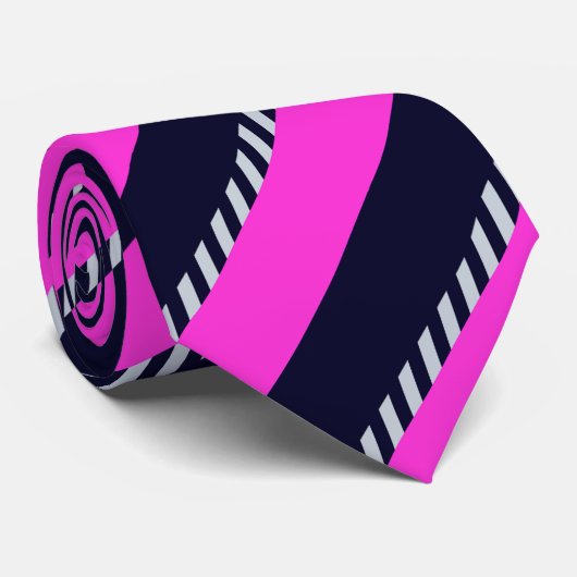 Kleurrijk Schattige strepenpatroon Stropdas (Opgerold)