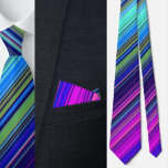 Kleurrijk Schattige strepenpatroon Stropdas<br><div class="desc">Kleurrijke Schattigee Stripes Pattern stropdas.</div>