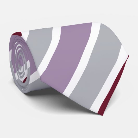 Kleurrijk Schattige strepenpatroon Stropdas (Opgerold)