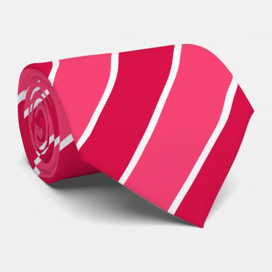 Kleurrijk Schattige strepenpatroon Stropdas (Opgerold)