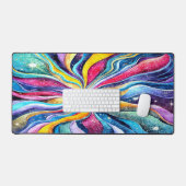 KLEURRIJK SCHATTIGE WATERVERF BUITENRUIMTE ONTWERP BUREAUMAT (Keyboard & Muis)