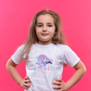 Kleurrijk Schattige Zeemeermin Kind T-shirt