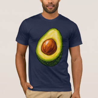 Kleurrijk Schilderachtig Avocado T-Shirt Ontwerp