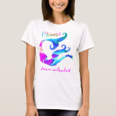 Kleurrijk schilderen van Miami Mermaid Dream ontke T-shirt (Voorkant)