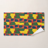 Kleurrijk schilderij Abstract Bad Handdoek (Handdoek)