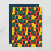 Kleurrijk schilderij Abstract Briefkaart (Voorkant / Achterkant)