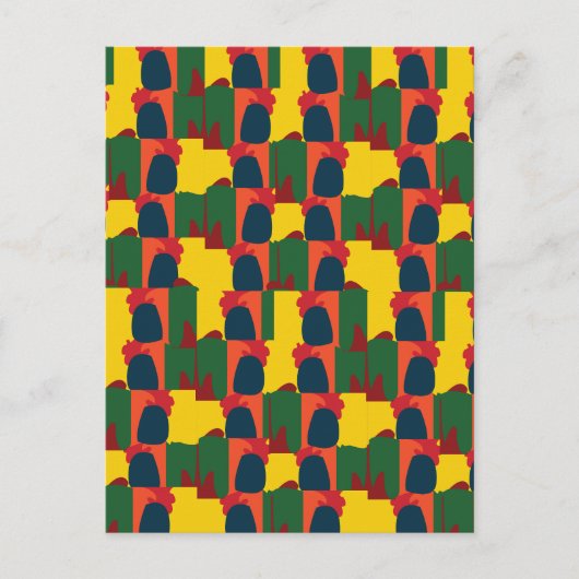 Kleurrijk schilderij Abstract Briefkaart (Voorkant)