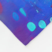 Kleurrijk schilderij van Eiffel Fleece Deken (Hoek)