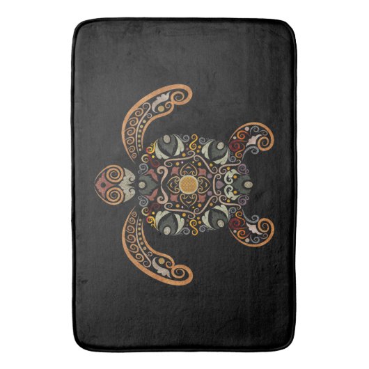 Kleurrijk  schildpadontwerp badmat (Voorkant Verticaal)